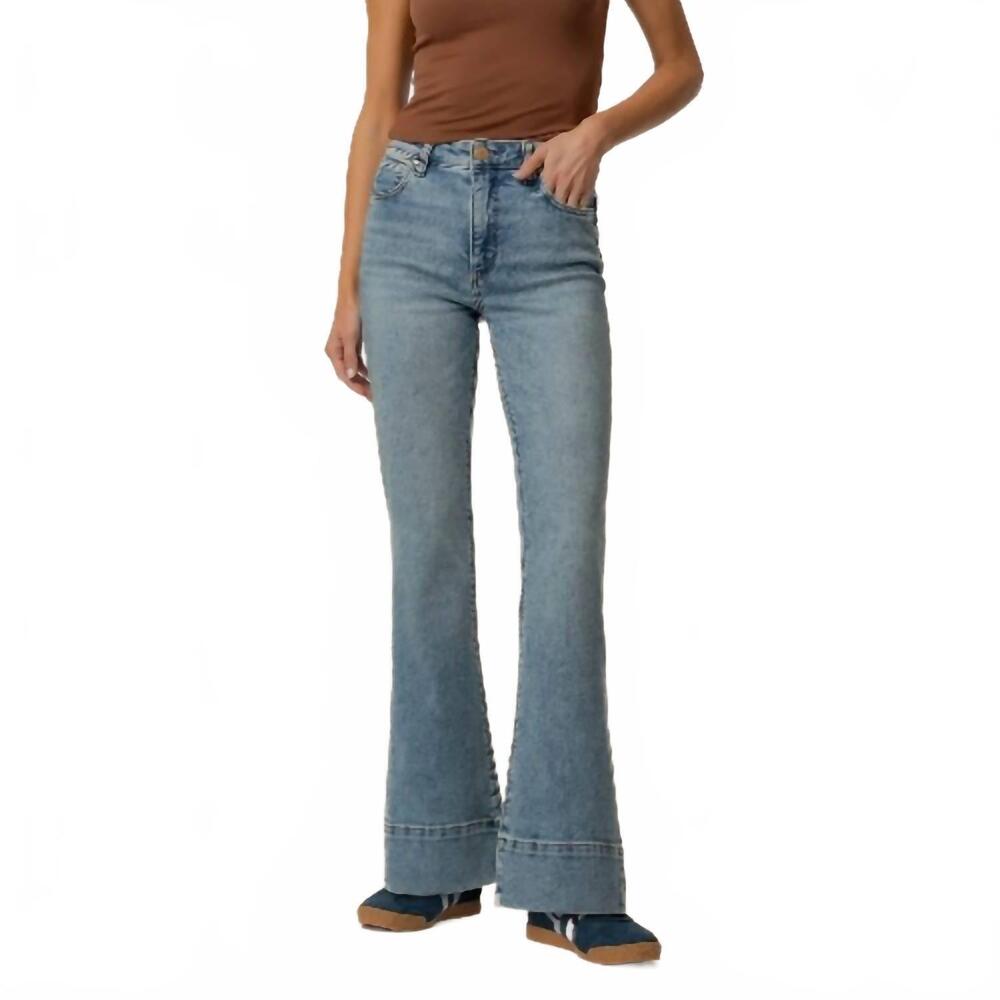 NEW KUT FROM THE KLOTH women's stella high rise fab ab flare jeans in curiosity